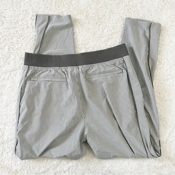 Athleta Gray Brooklyn Striped Ankle Pants - Picture 8 of 8